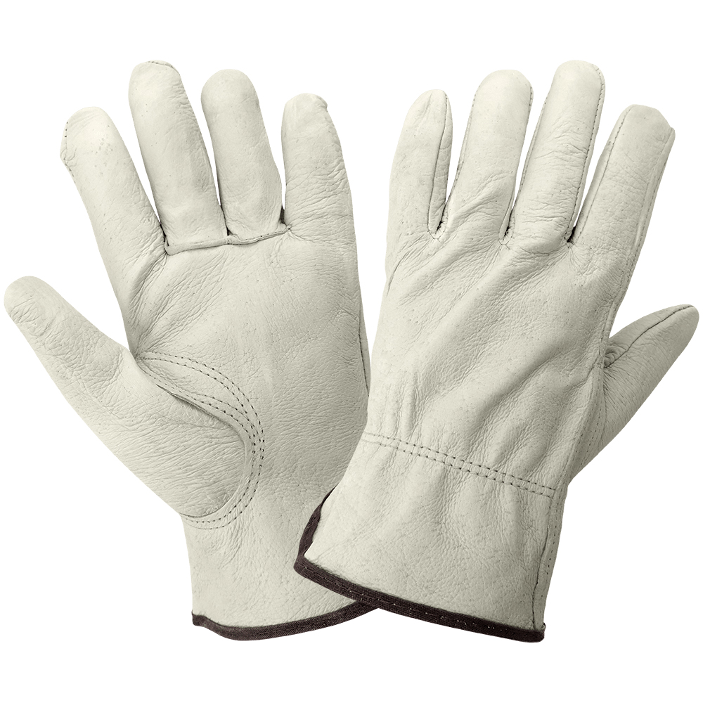 Global Glove Standard-Grade Grain Pigskin Leather Driver Gloves from GME Supply